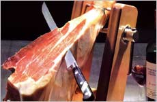 cortar jamón