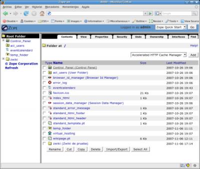 ZMI-Zope Management Interface