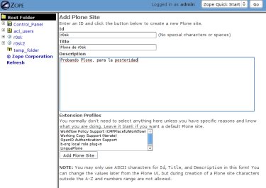 Zope Management Instance