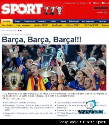 Sport, Champions 2009