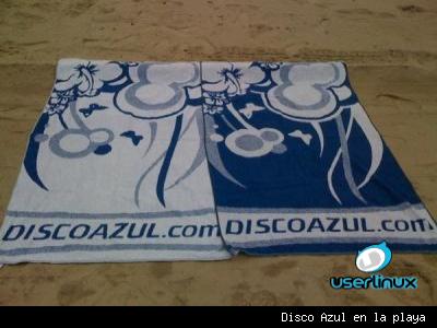 DiscoAzul en la playa