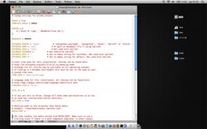 Emac en MacOSX con Django de fondo